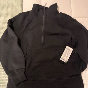 Scuba Oversized Funnel Neck half zip long
